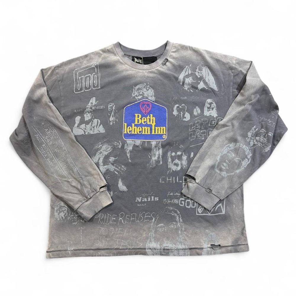 Paly Hollywood Bethlehem L/S Tee * M * Gray
